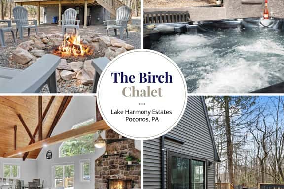 The Birch Chalet: Hot Tub, Fire Pits & Lake Access - Image 1